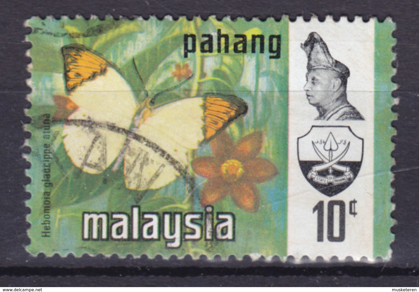 Malaya Pahang 1971 Mi. 87    10c. Butterfly Schmetterling Papillon - Pahang