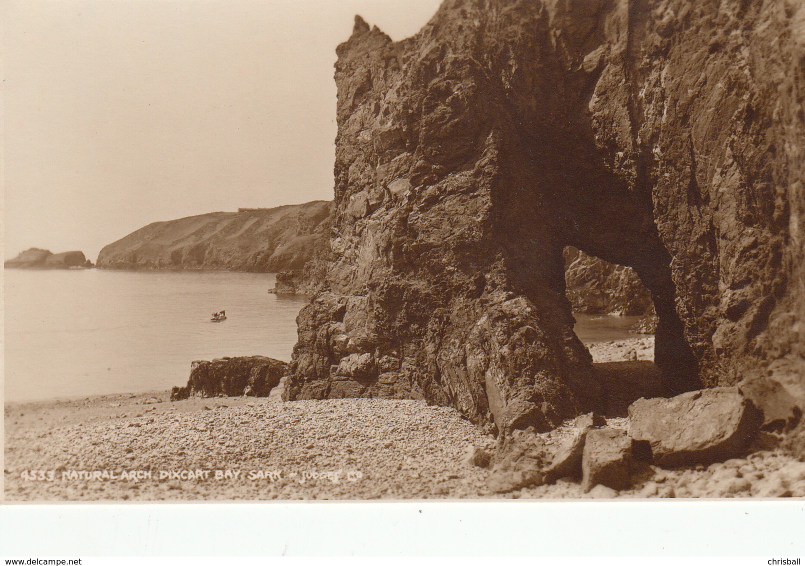 SARK Postcard - Natural Arch Dixcart  Bay - Unused Mint - Sark