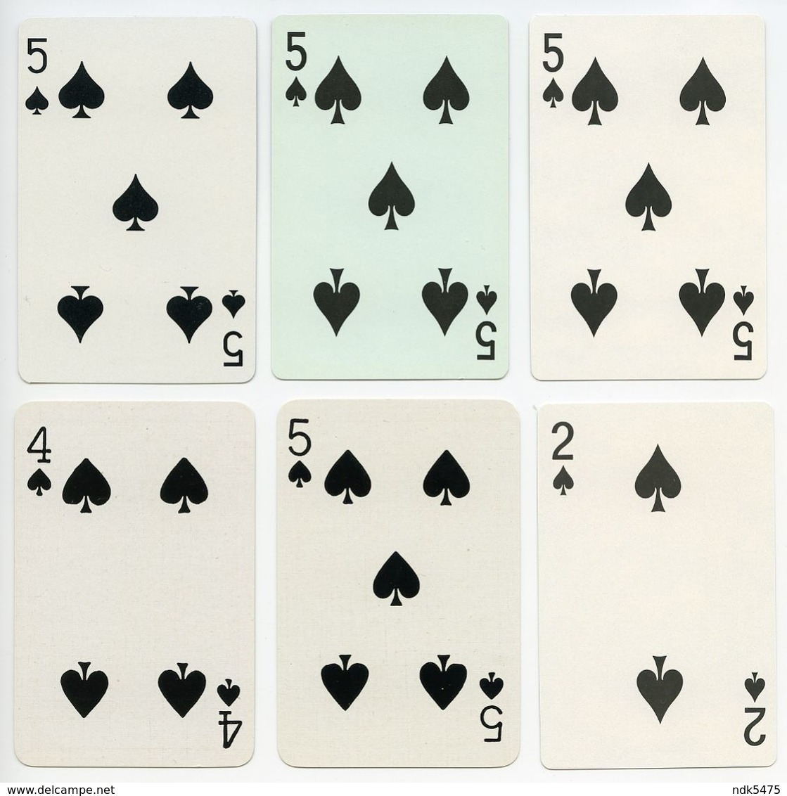 6 US RAILWAY PLAYING CARDS : ALL DIFFERENT - Spoorweg