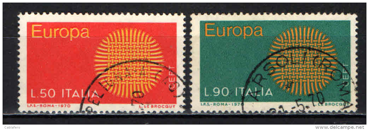 ITALIA - 1970 - EUROPA UNITA - USATI - 1961-70: Gebraucht