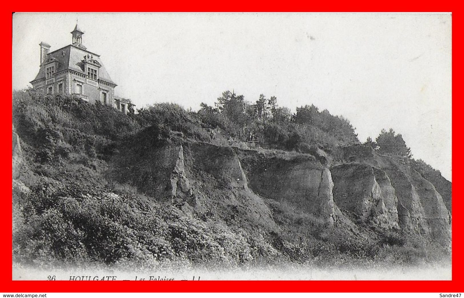 CPA  (14) HOULGATE.  Villa Sur Les Falaises....B552 - Houlgate