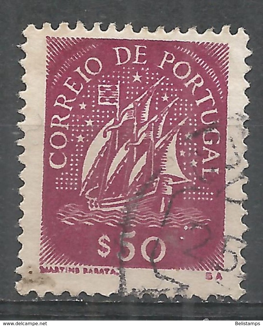 Portugal 1943. Scott #621 (U) Ancient Sailing Vessel - Gebraucht