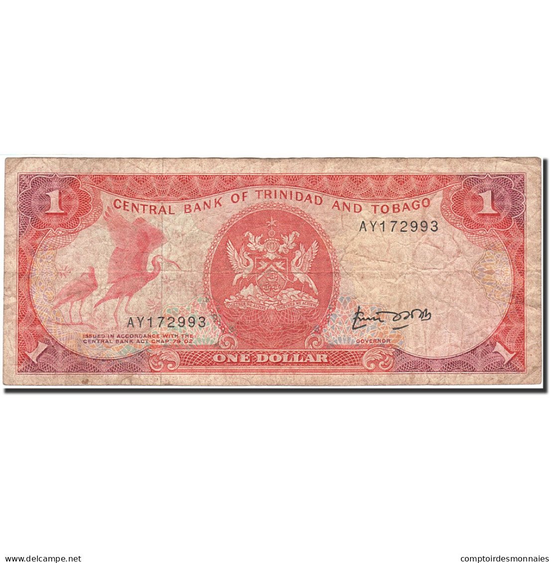 Billet, Trinidad And Tobago, 1 Dollar, 1985, Undated (1985), KM:36a, B+ - Trindad & Tobago