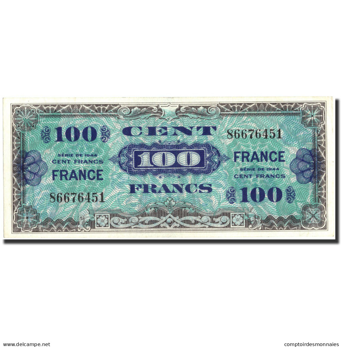 France, 100 Francs, 1945 Verso France, 1945, 1945, SPL, Fayette:VF25.1, KM:123a - 1945 Verso Francés