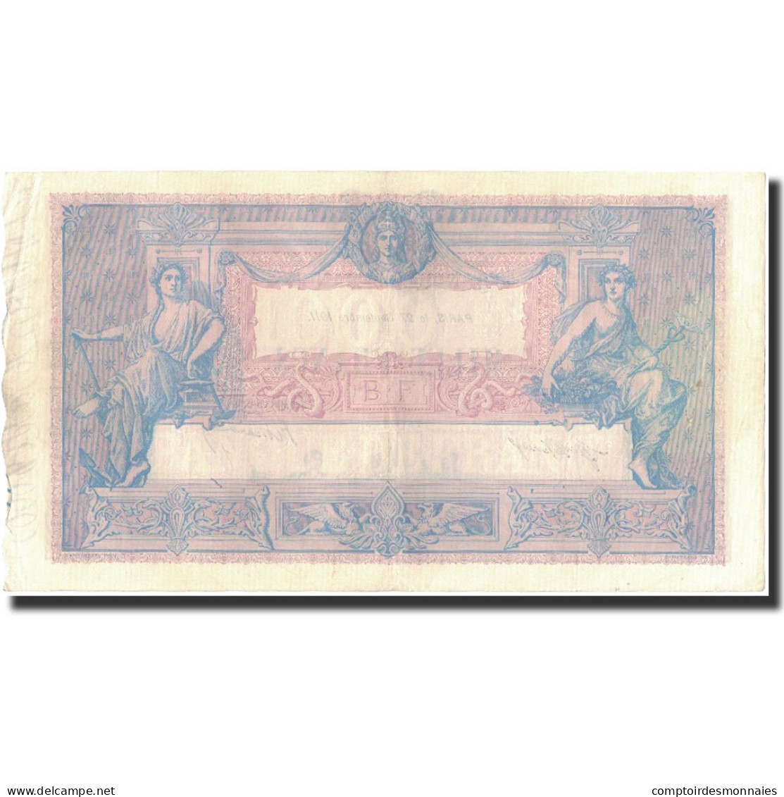 France, 1000 Francs, 1911. 09. 27, TTB+, Fayette:36.25, KM:67g - 1 000 F 1889-1926 ''Bleu Et Rose''