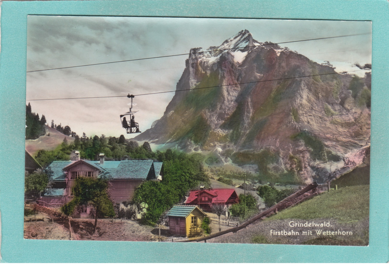 Small Postcard Of Firstbahn Mit Wetterhorn,Grindelwald,Interlaken-Oberhasli,Berne,Switzerland,Q87. - Other & Unclassified