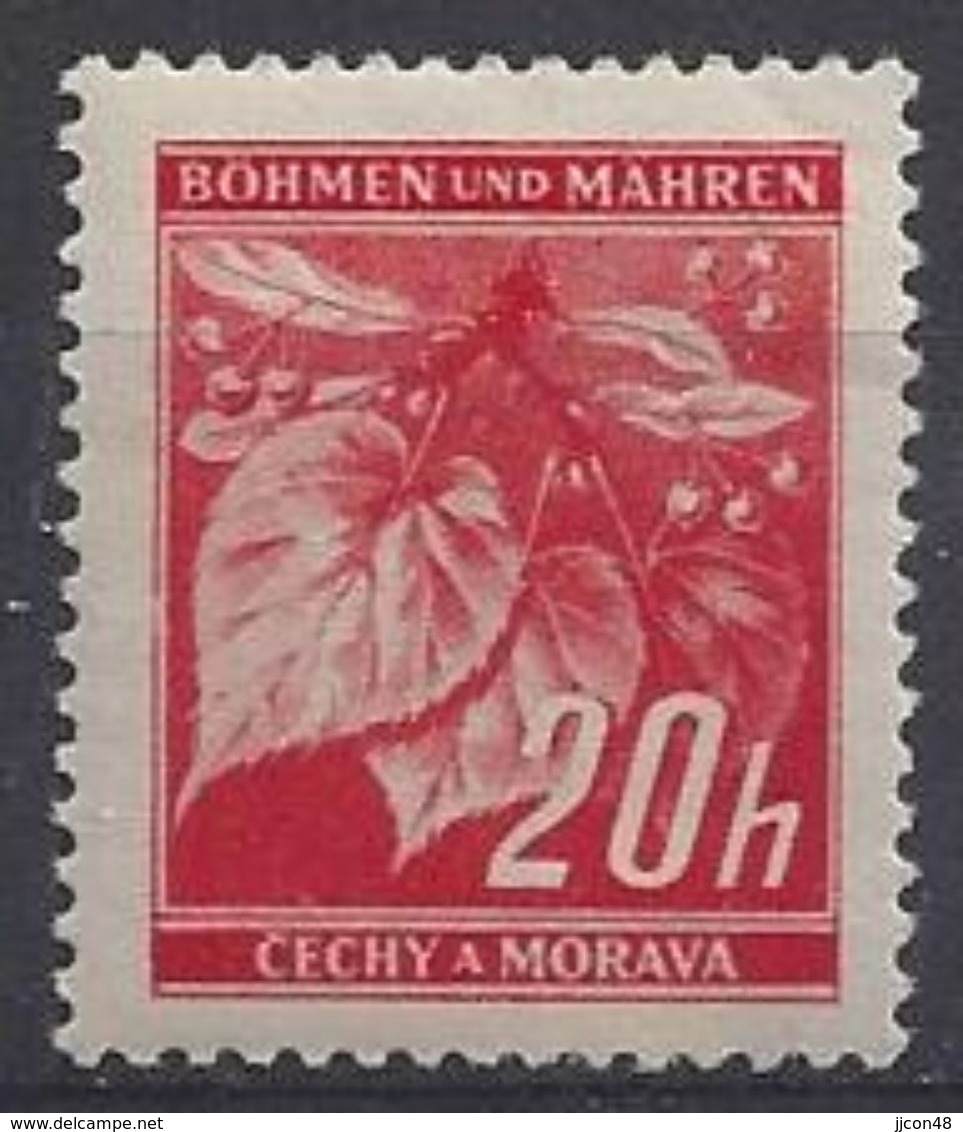 Germany (Bohmen Und Mahren) 1939-42 Lindenzweig (**) Mi.22 - Neufs