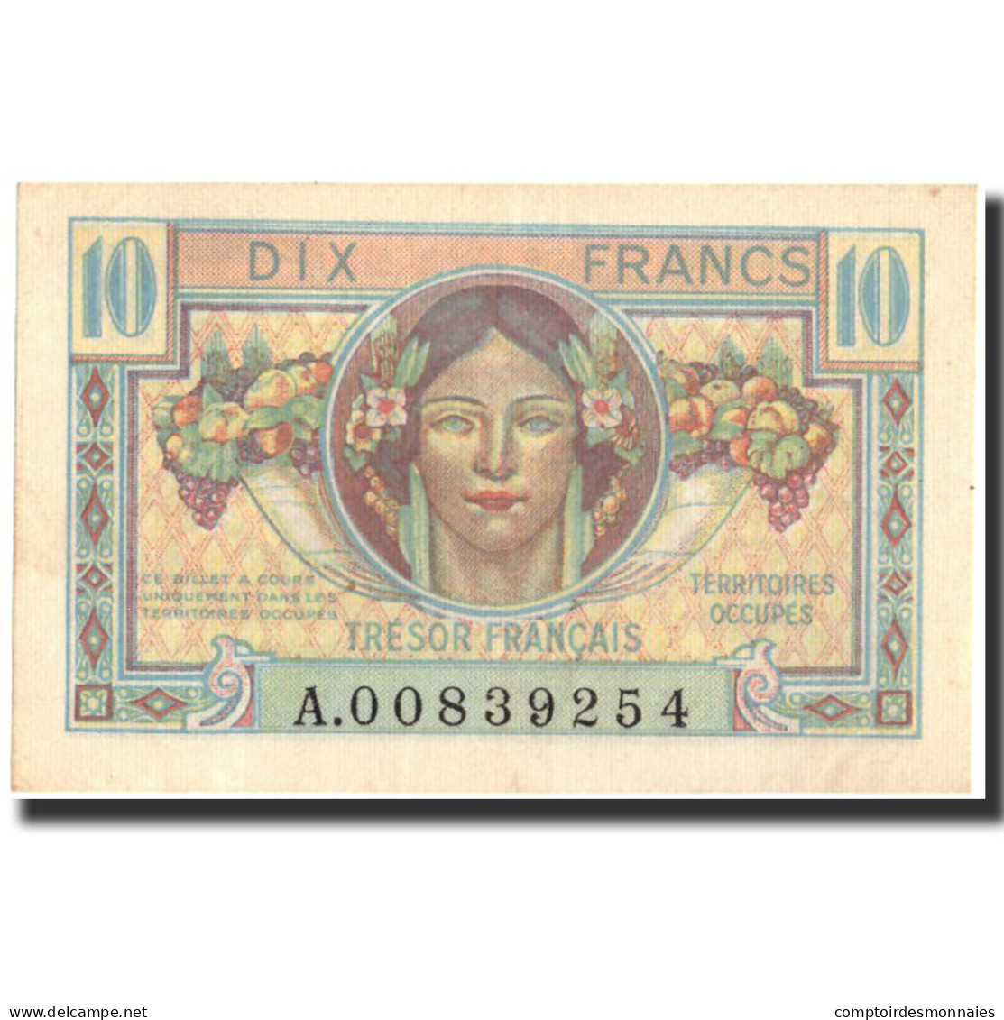 France, 10 Francs, 1947 French Treasury, 1947, 1947, SPL, Fayette:VF30.1, KM:M7a - 1947 Tesoro Francese