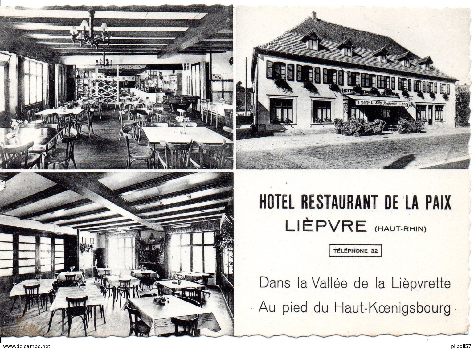 68 - LIEPVRE - Hôtel Restaurant De La Paix - Lot De 2 Cartes Neuves - Lièpvre