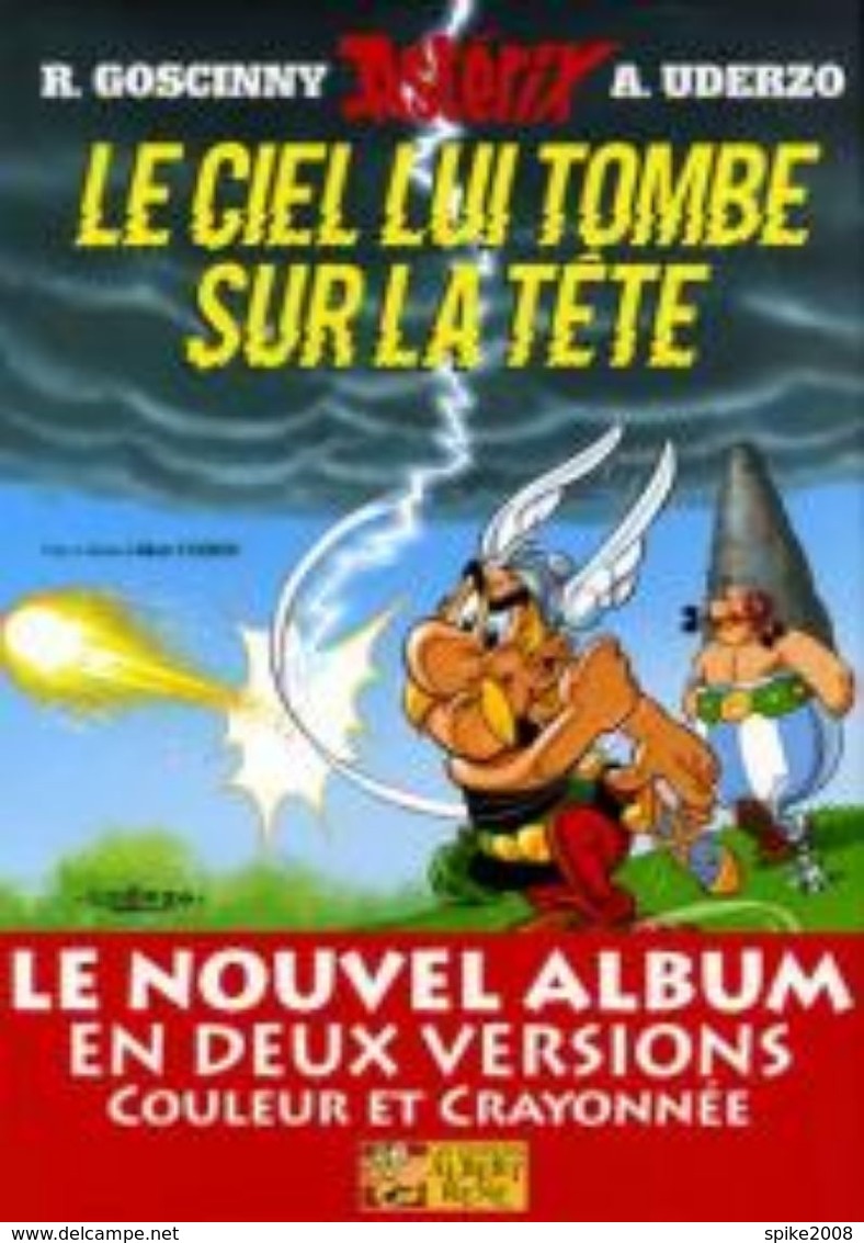 Double Album ASTERIX LE CIEL LUI TOMBE SUR LA TETE - Prime Copie