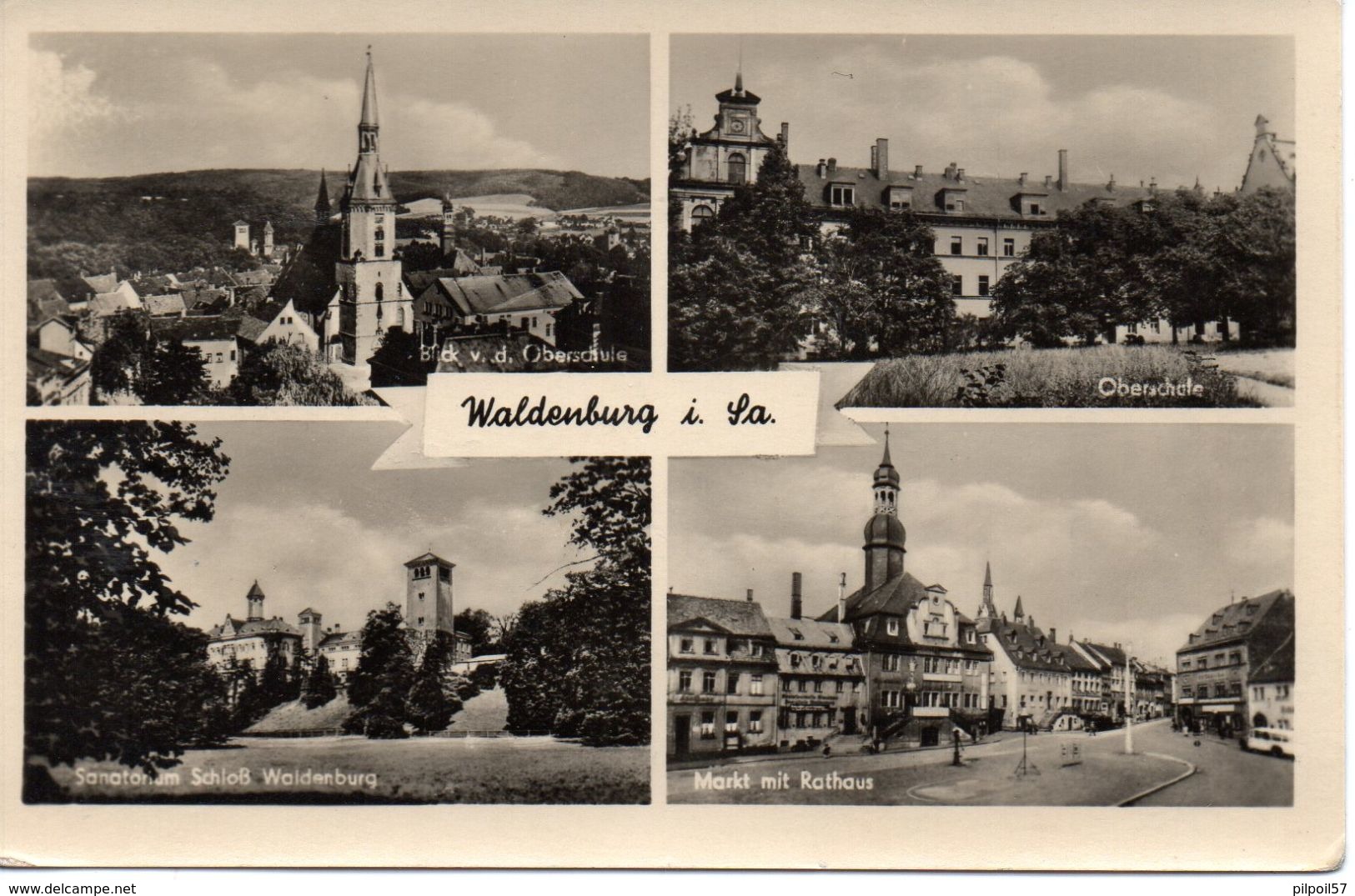 ALLEMAGNE - WALDENBURG In Saxe (multivues) (9X14) - Waldenburg (Sachsen)