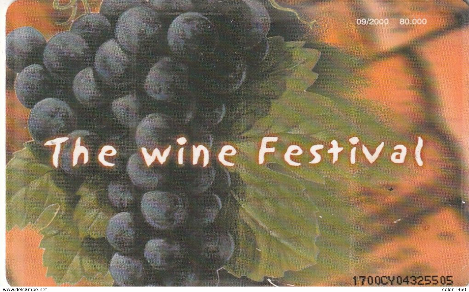 CHIPRE. 1700CY. The Wine Festival. 2000-09. (133). - Chipre