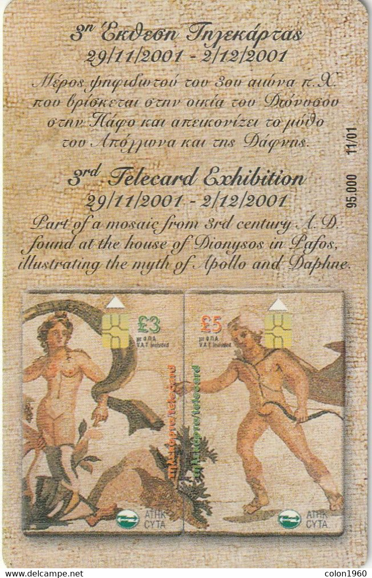 CHIPRE. 2001CY. Apollo And Daphne, Puzzle 1/2. 2001-11. (134). - Chipre