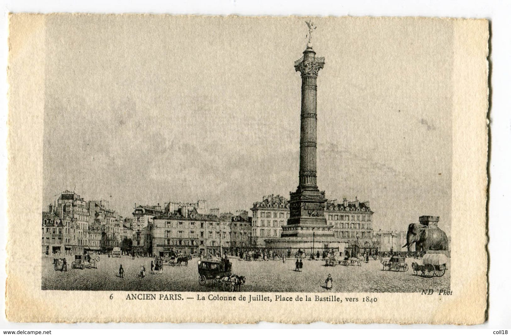 CPA 75 ANCIEN PARIS  Place De La Bastille Vers 1840 - Arrondissement: 12