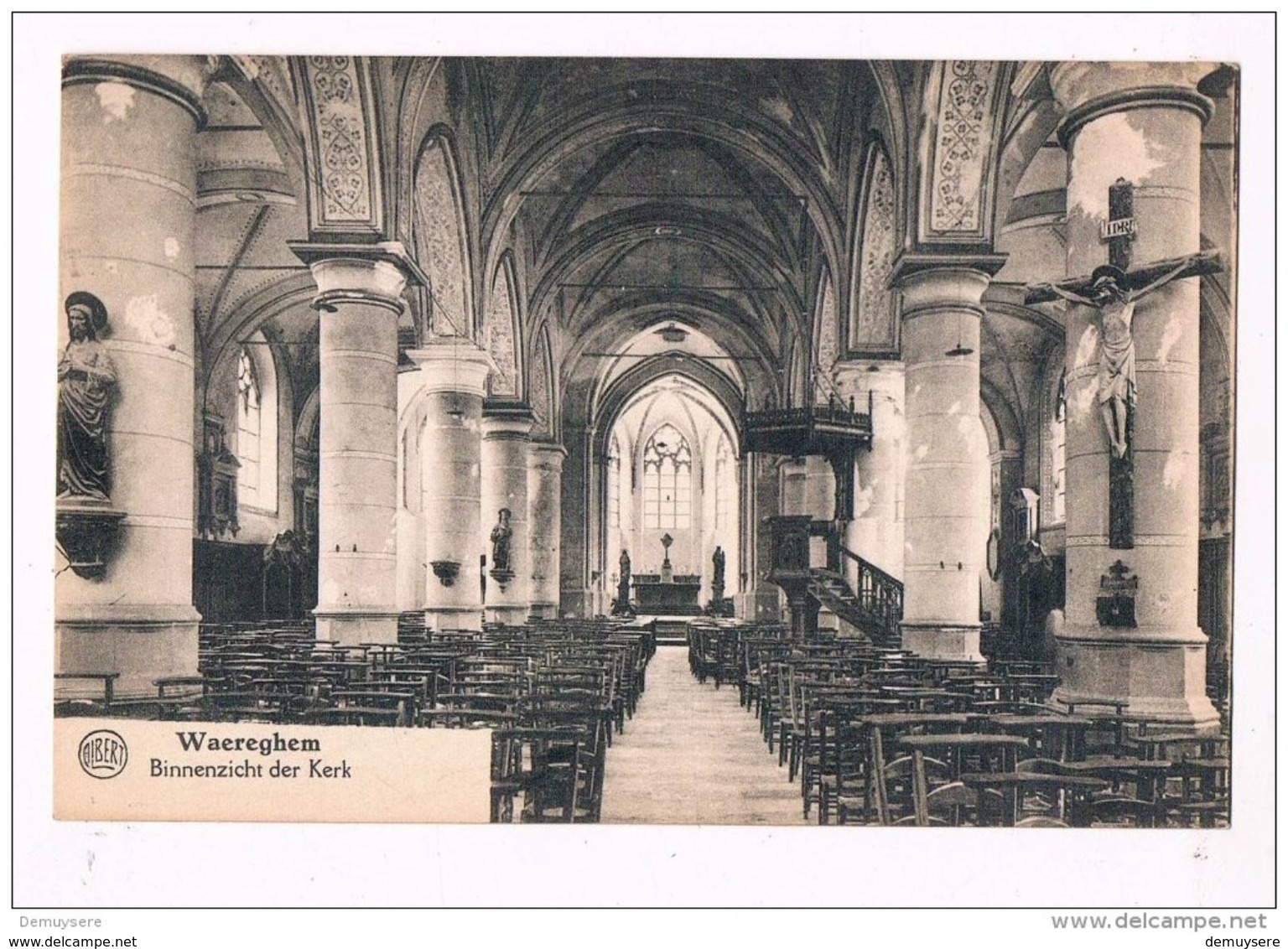 32917 (2 Scans) Waregem - Waereghem Binnenzicht Der Kerk - Waregem