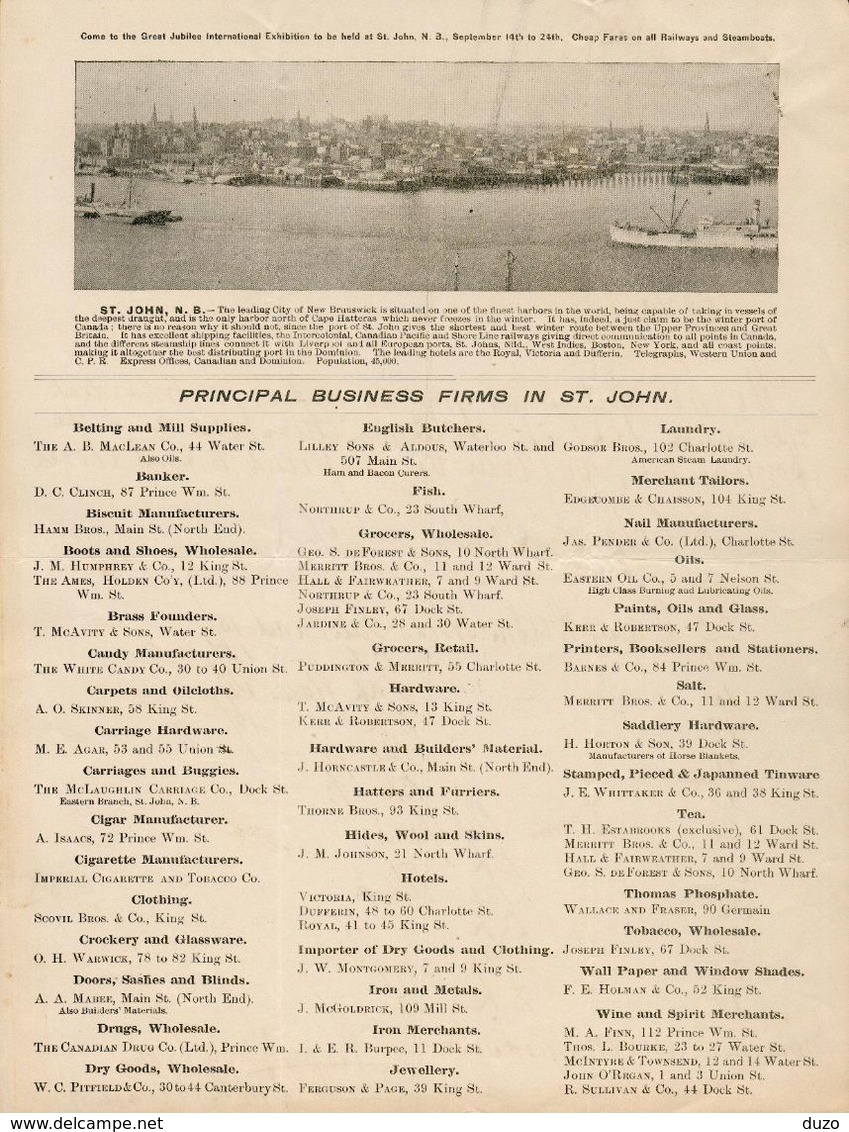 Canada - Saint John - Entête Du 3 Septembre 1901 - Richard Sullivan & Co. - Wines Spirits And Liquors.Voir (3 Scans). - Canada