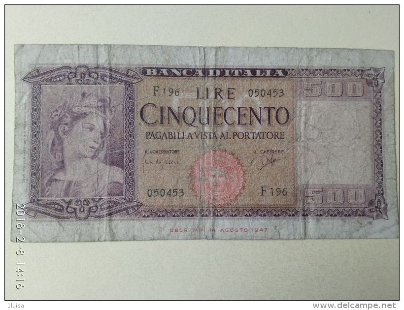 500 Lire 1961 - 500 Lire
