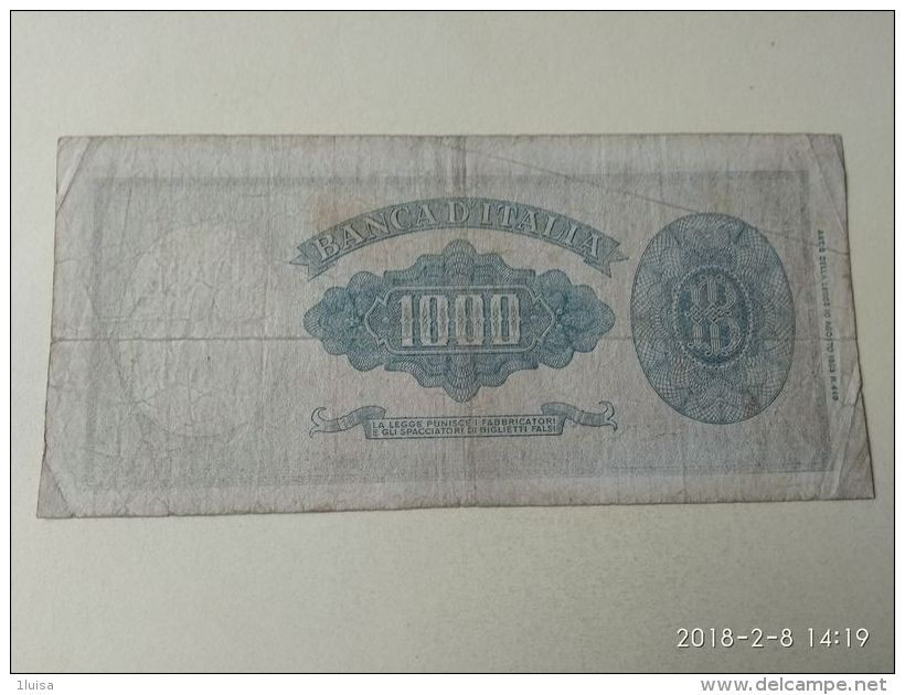 1000 Lire 1947 Testina - 1000 Lire