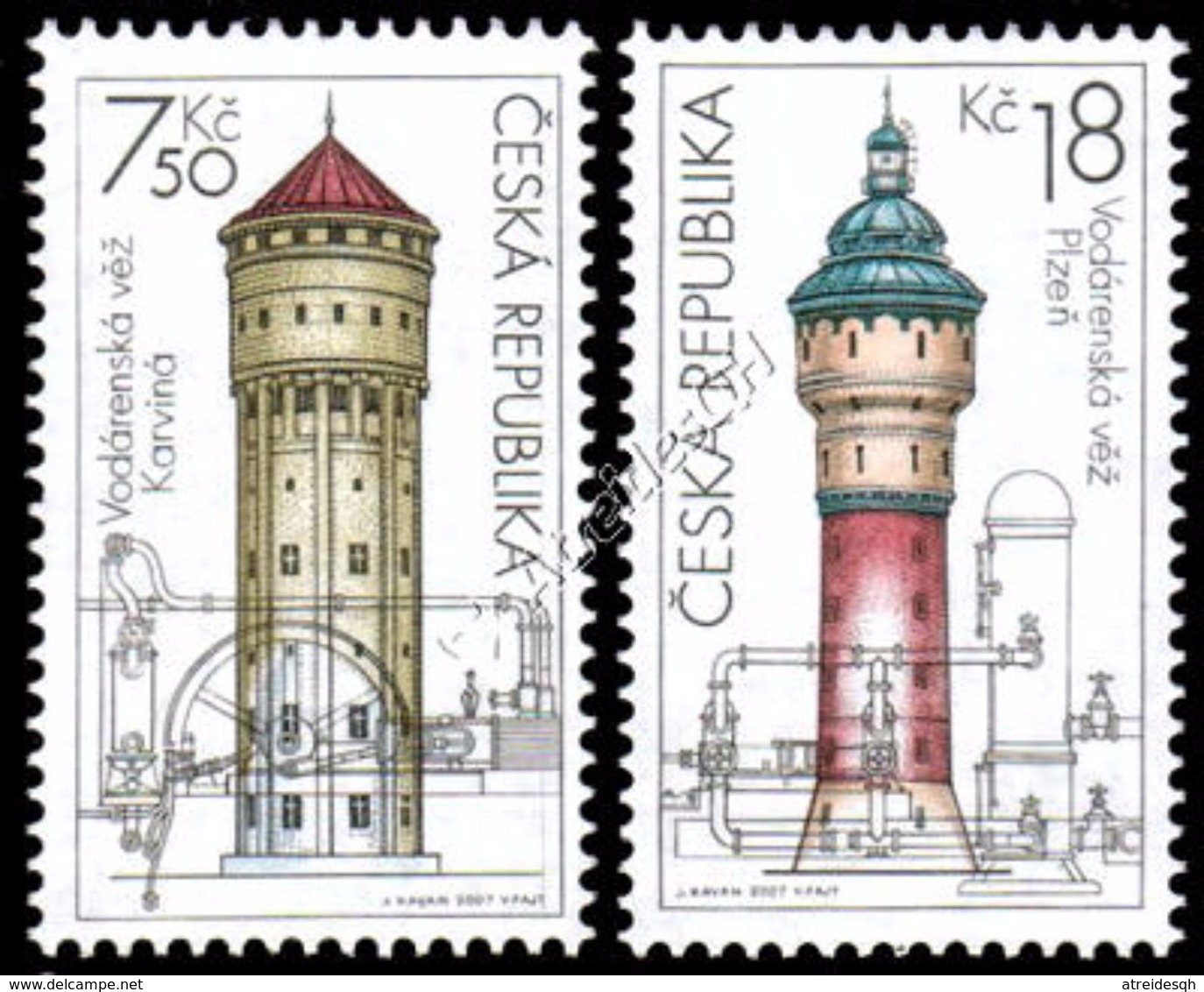 Rep. Ceca / Czech Rep. 2007: Torri Idriche / Water Towers ** - Andere & Zonder Classificatie