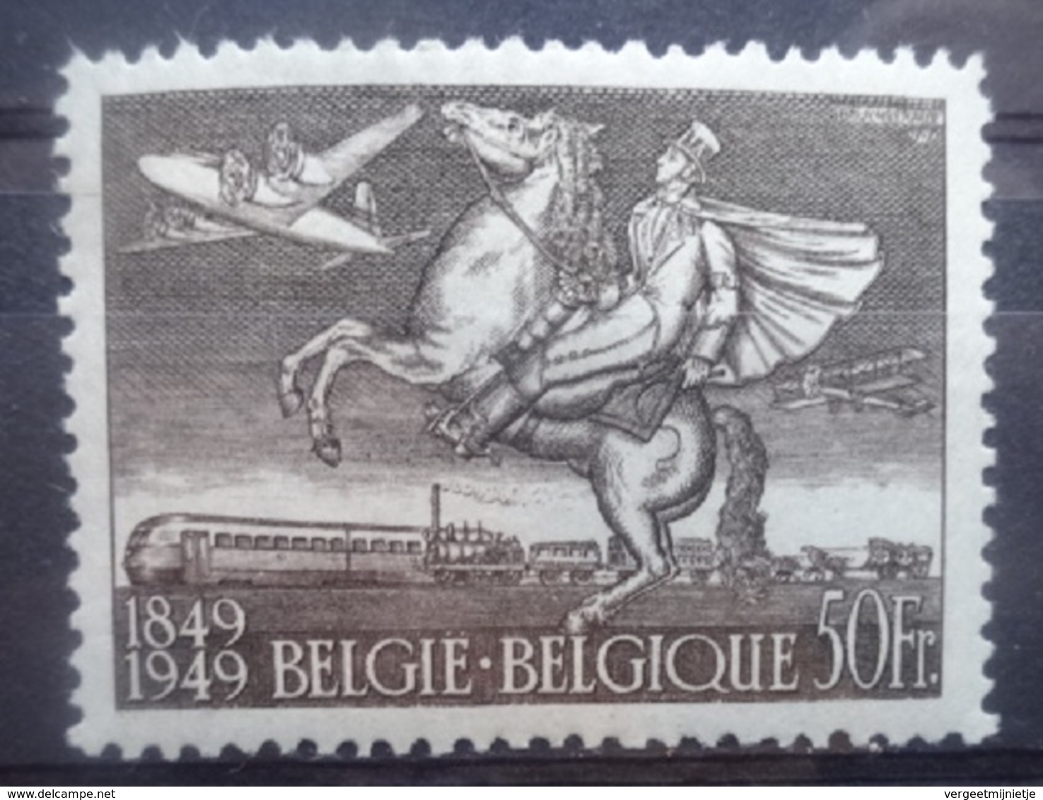 BELGIE 1949    Nr. 810  A      Spoor Van Scharnier *      CW  20,00 - Unused Stamps