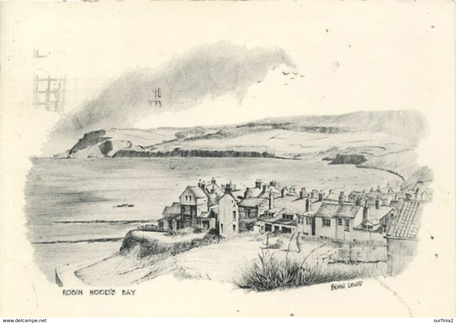 YORKS - ROBIN HOOD'S BAY - 2 SKETCHES By BRIAN LEWIS - ART - Hull