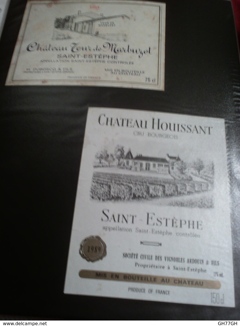 Lot 280~ étiquettes Vin Bordelais -oenographilie -issues D'une Collection Privée - Bordeaux