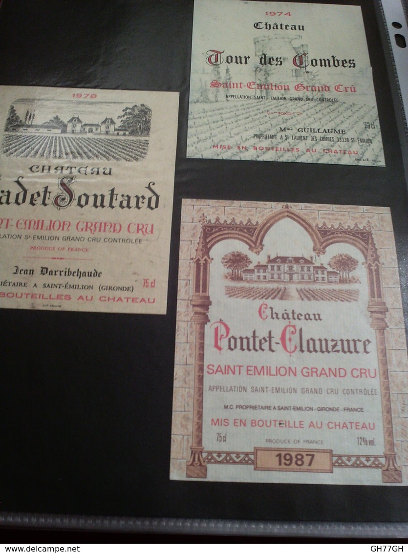 Lot 280~ étiquettes vin bordelais -oenographilie -issues d'une collection privée