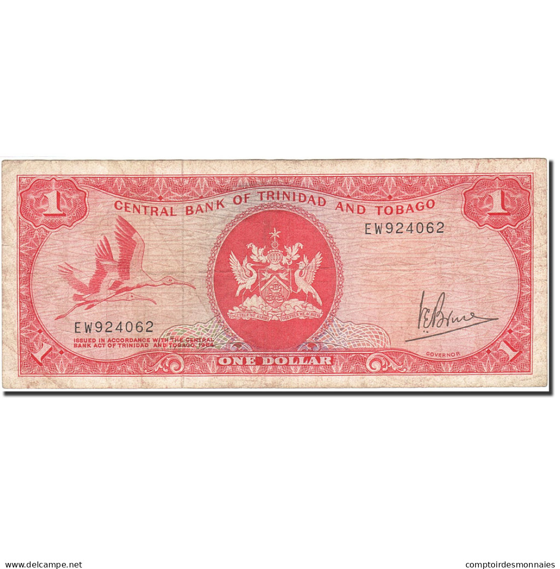 Billet, Trinidad And Tobago, 1 Dollar, 1977, 1977, KM:30a, TB - Trindad & Tobago