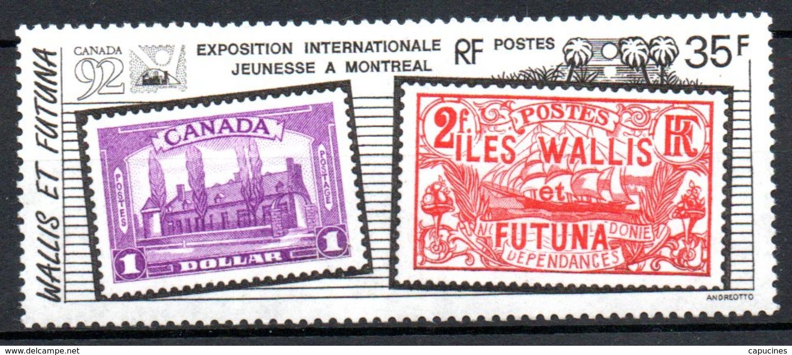 WALLIS ET FUTUNA - 1992: Exposition "Canada 92"  (N°426**) - Ungebraucht