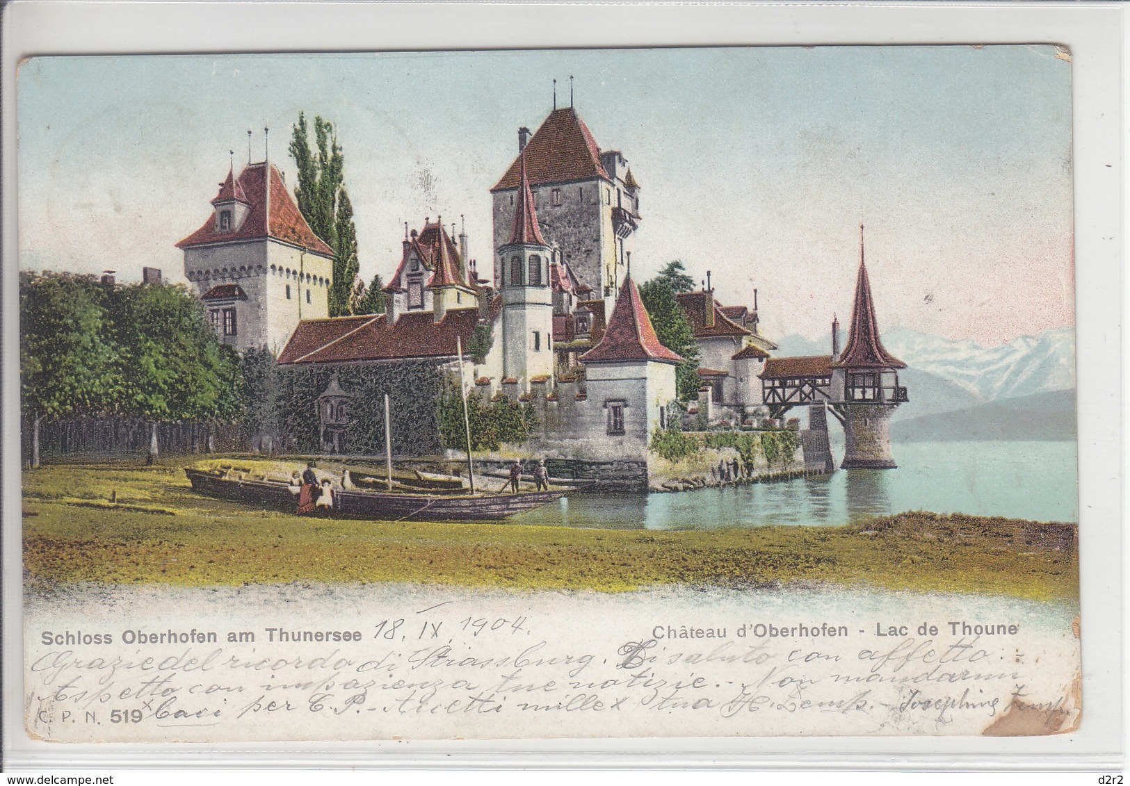 CHATEAU D'OBERHOFEN - LAC DE THOUNE - DOS UNIQUE - 19.09.04 - Thun