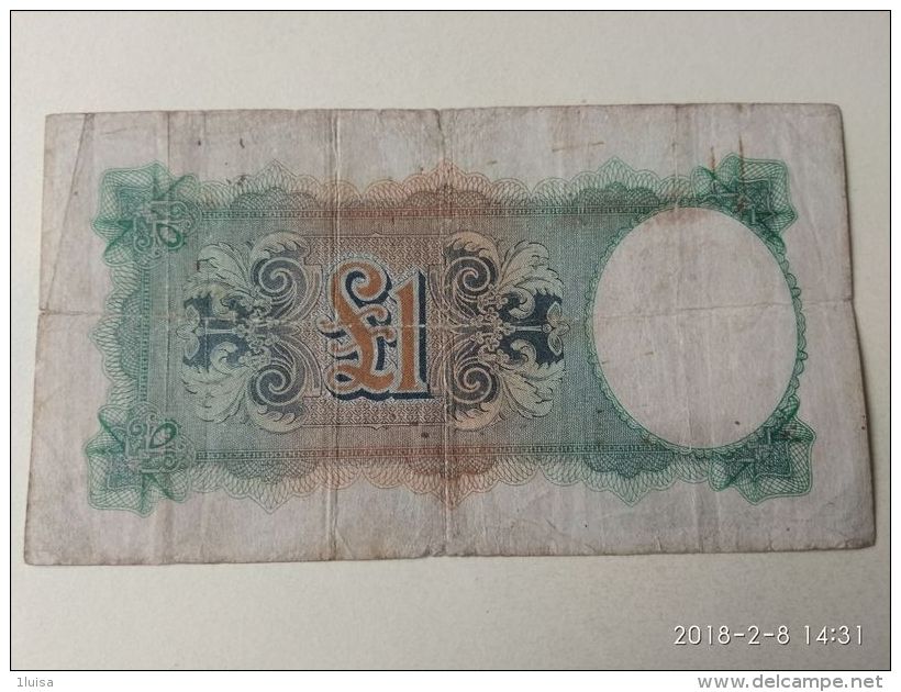 Occupazione Inglese In Sicilia 1 Pound 1943 - Altri & Non Classificati