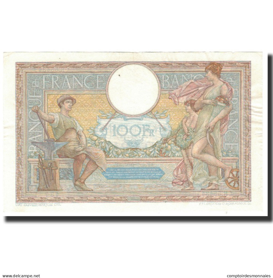 France, 100 Francs, 1937-09-09, TTB+, Fayette:25.1, KM:78c - 50 F 1927-1934 ''Luc Olivier Merson''