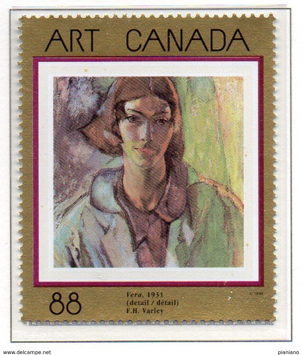 PIA - CANADA - 1994 : Capolavori Dell' Arte Canadese - Quadro "Vera" Di F.H.Varley  - (Yv 1364) - Nuovi