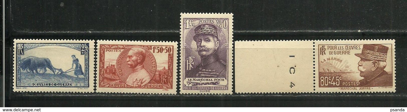 1940 - France,  Mi. No. 467-470 MNH ** - Neufs