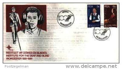 REPUBLIC OF SOUTH AFRICA, 1981, Deaf & Blind Institute, First Day Cover Nr 3.30 - Covers & Documents