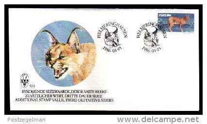 SOUTH WEST AFRICA 1986, FDC 52.1, Caracal Cat,   Nrs.587 - South West Africa (1923-1990)