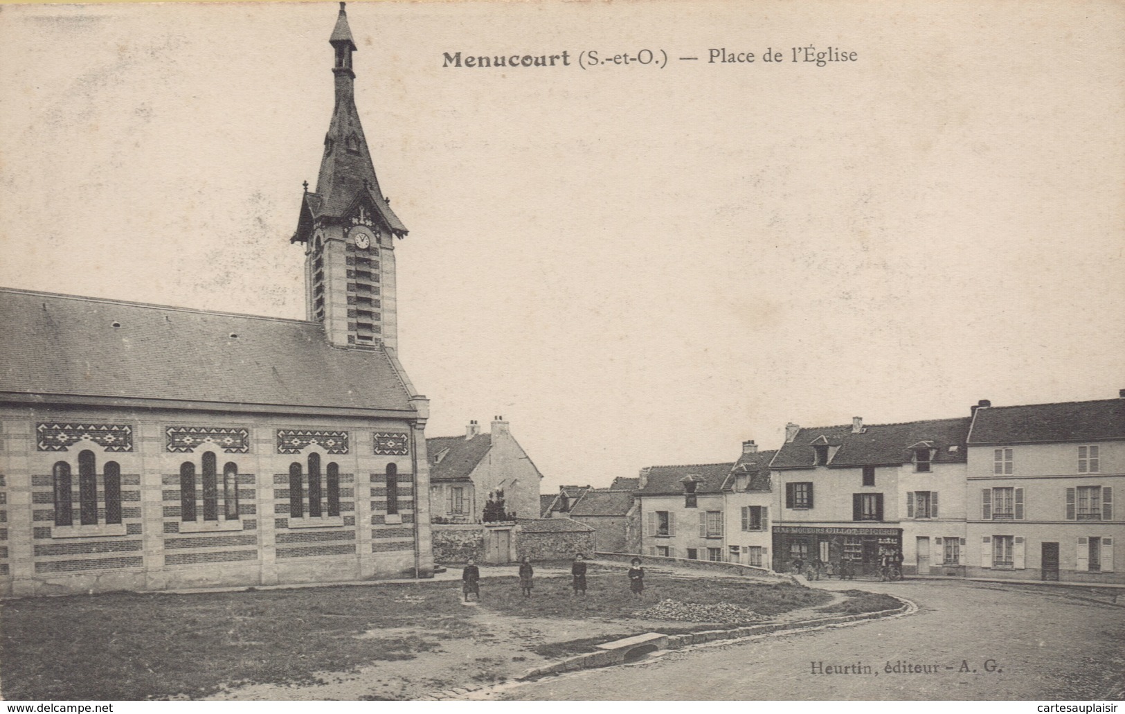 MENUCOURT : Place De L'Eglise - Menucourt