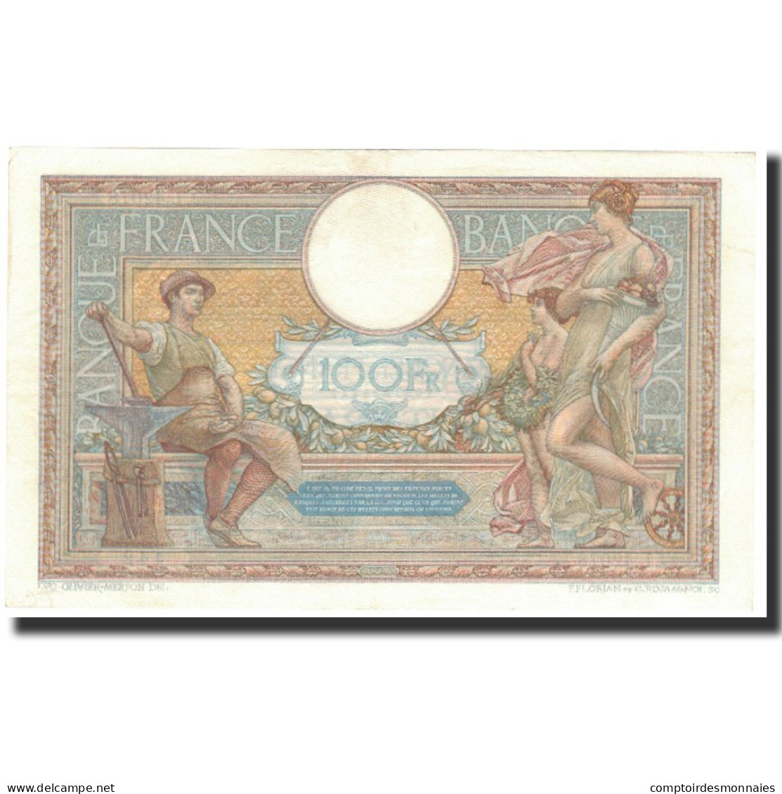France, 100 Francs, 1933-12-14, TTB+, Fayette:24.12, KM:78c - 50 F 1927-1934 ''Luc Olivier Merson''