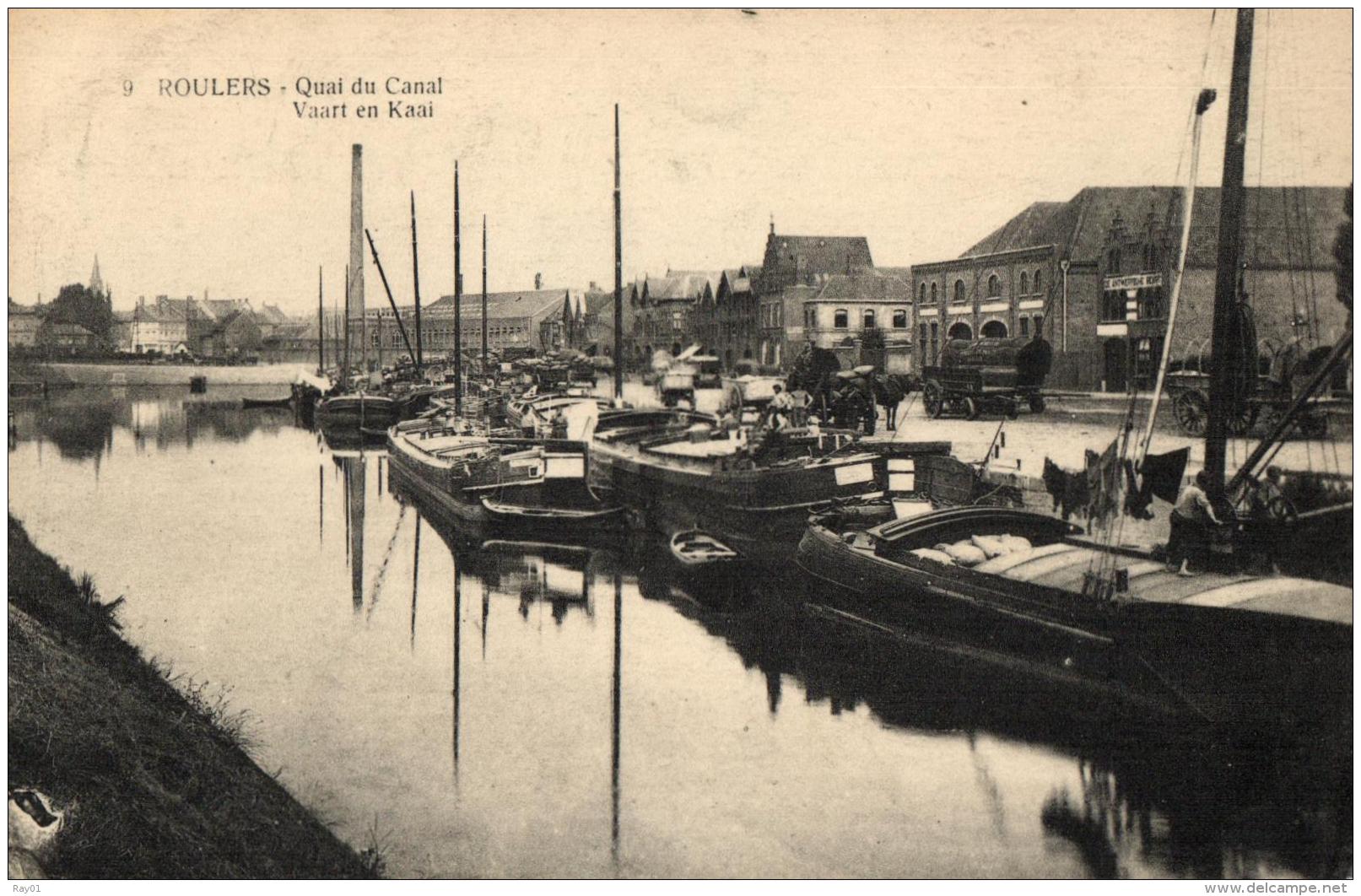 BELGIQUE - ROESELARE - ROULERS - Quai Du Canal - Vaart En Kaai. (n°9). - Roeselare