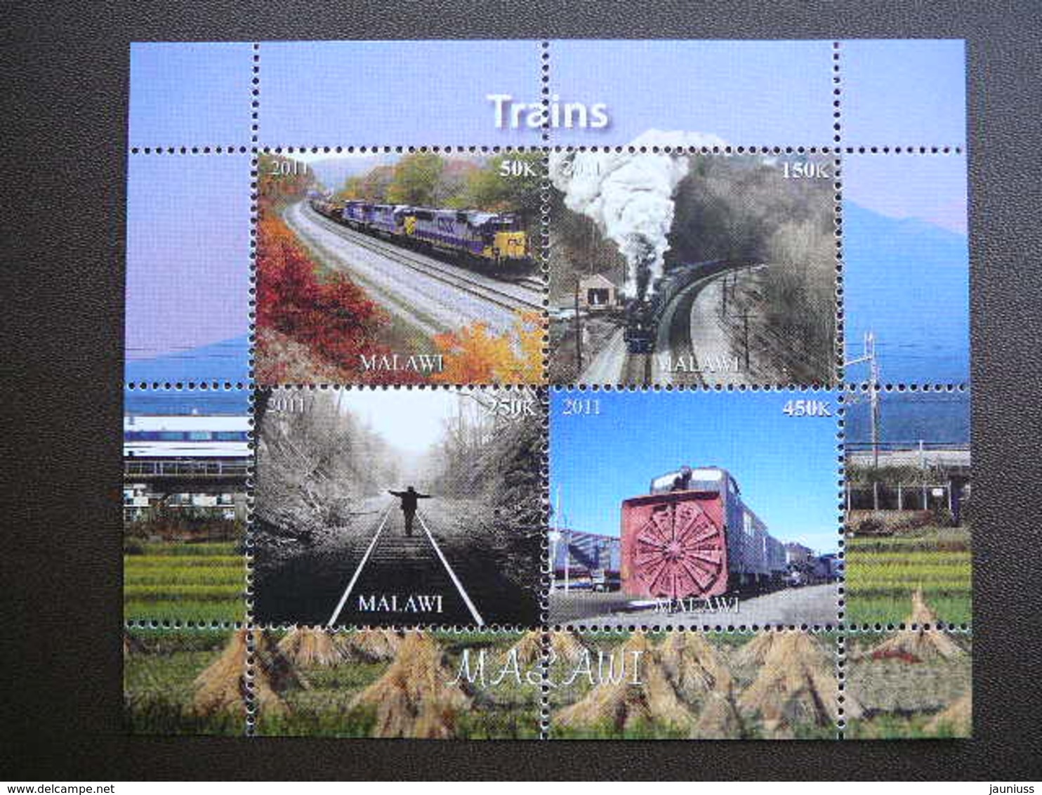 Trains. Züge. Vapeurs # 2011 MNH S/s # (1858) # Locomotives Transport - Trains