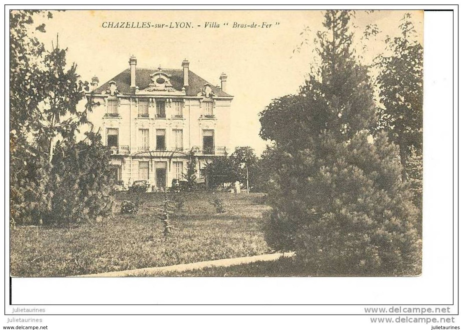 CHAZELLES SUR LYON VILLA BRAS DE FER CPA BON ETAT - Other & Unclassified