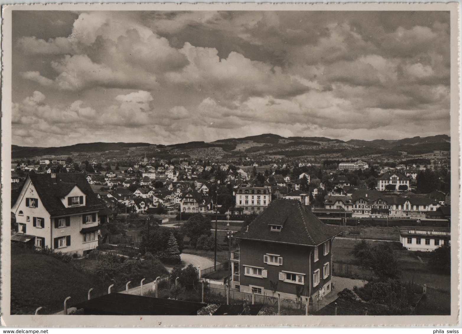 Wetzikon - Generalansicht - Stempel: 32. Zürcher Kant. Turnfest 1946 - Photo: F. Wiesendanger - Autres & Non Classés