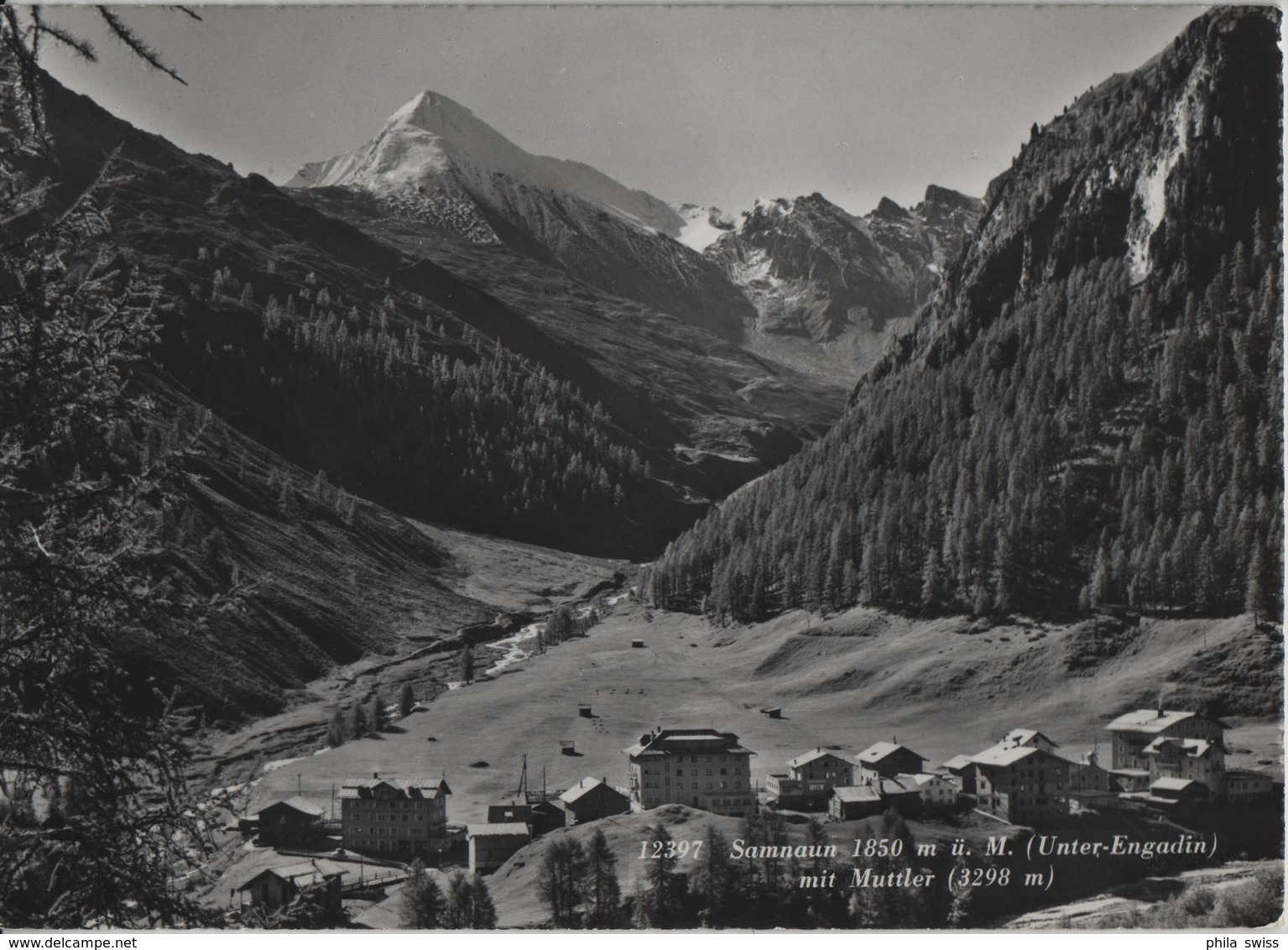 Samnaun (Unter-Engadin) Mit Muttler - Photo: Rud. Suter - Samnaun