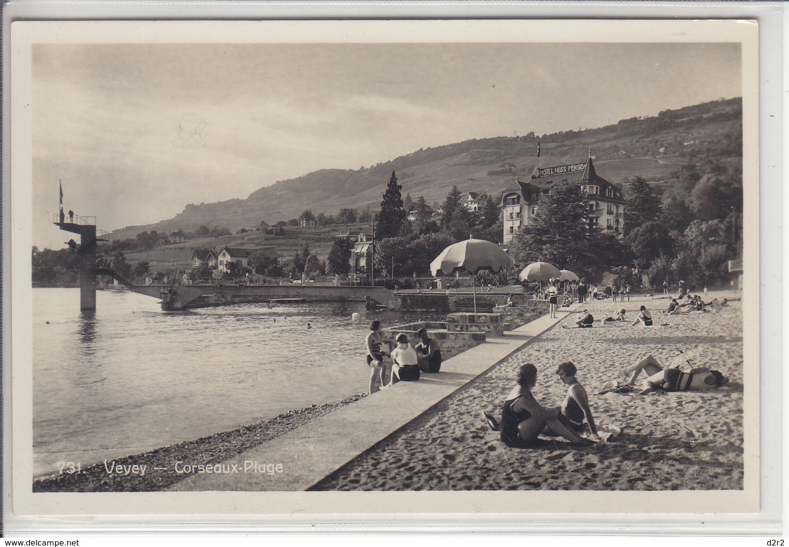 VEVEY - CORSEAUX-PLAGE - ANIMEE - 17.08.32 - Corseaux