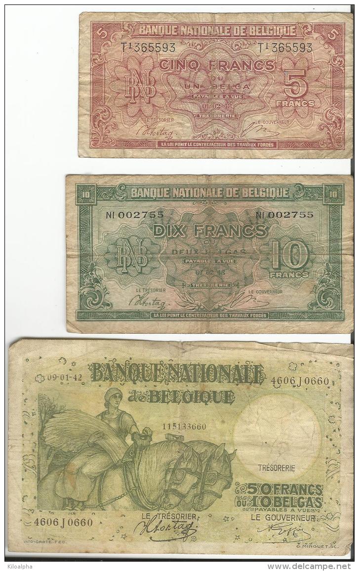 Billets De 5,10 , 20 & 50 Francs (4 Scans) - Other & Unclassified