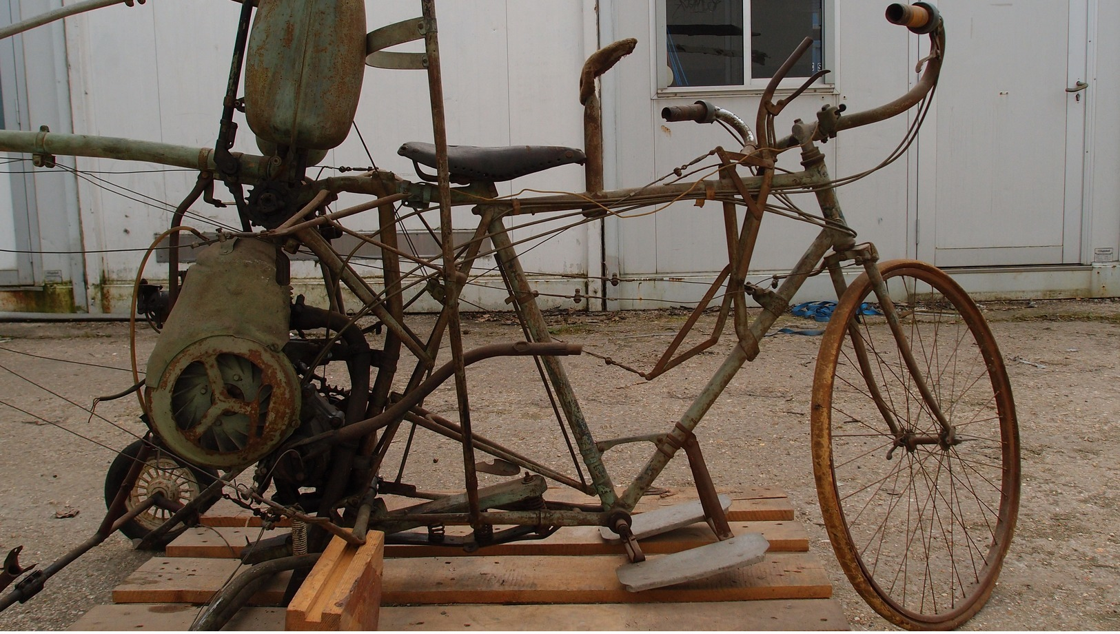 RARE vélo hélicoptère 1940-50 création originale