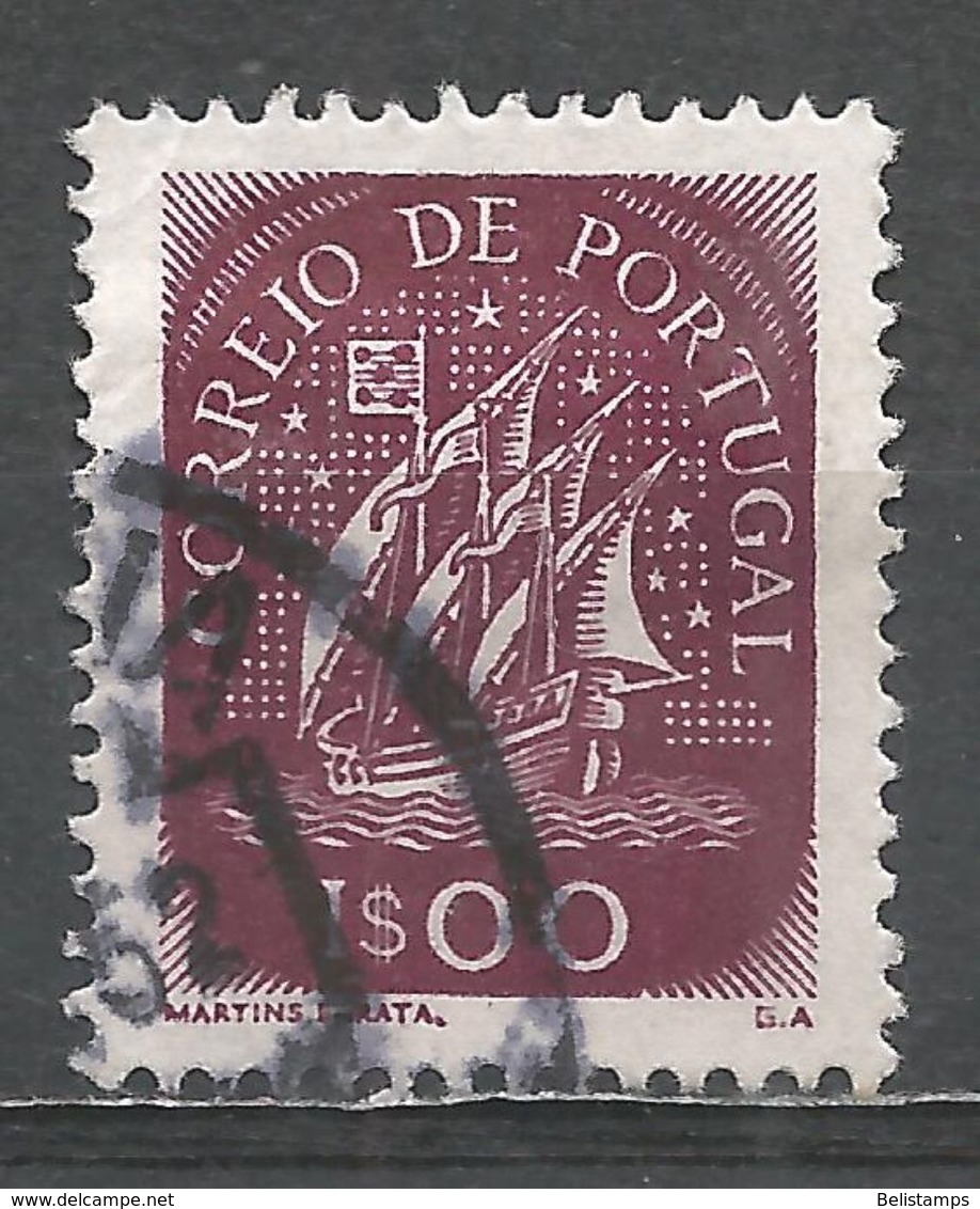 Portugal 1948. Scott #703 (U) Ancient Sailing Vessel - Oblitérés