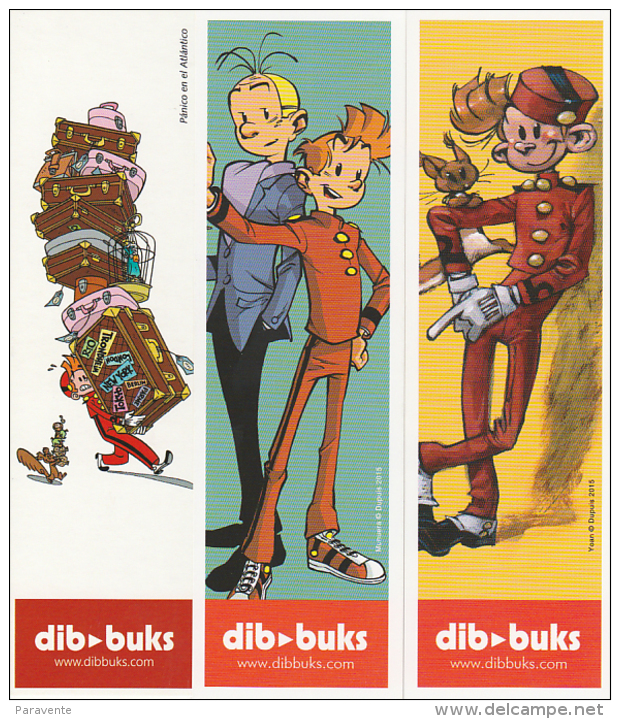 3 Marque Page BD Editions DIB BUKS (Espagne) Pour SPIROU Par PARME , MUNUERA , YOANN - Lesezeichen