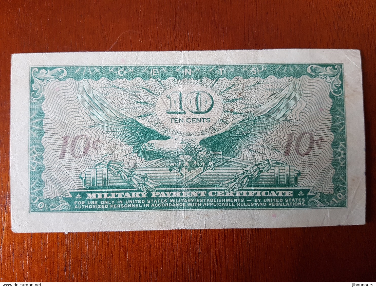 Military Payment Certificate Ten Cents  Guerre Du Vietnam ? Série 641 1965-1968 Viet-Nam - 1965-1968 - Series 641