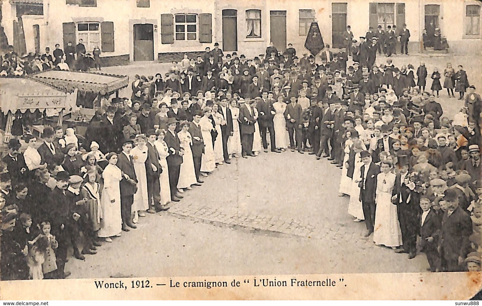 Wonck - Le Cramignon De L'Union Fraternelle (top Animation 1912 ....coin) - Bassenge